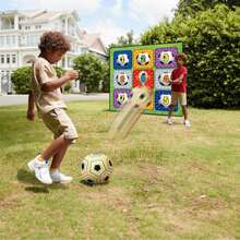Kickball Children's Football Shooting Game, Intelligent Fitness Fun Toy, Suitable For Boys And Girls In Autumn, Hook And Loop Football Throwing Cloth Game, Reusable, Outdoor Football Training Target For Early Winter, Perfect Gift For Parent-Child Indoor/Outdoor Leisure, Festivals, Parties, Birthdays, Halloween, Christmas