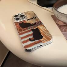 Creative Leopard Print Cat Phone Case For IPhone 15 IPhone 16 IPhone 16 Pro Max