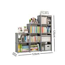 Bookshelf Multi-Layer Easy Assembly Bookcase Easy Assembly Book Holder Book Display Rack Book Organizer Debris Rack Shelf