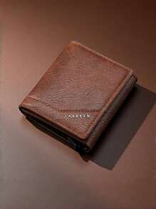 1 pieza Billetera multifunción para hombres con tarjetero plegable, diseño delgado de triple pliegue con múltiples ranuras para tarjetas, regalo ideal para hombres