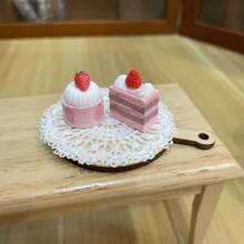 3pcs Miniature Lace Table Placemats, 1/12 Scale Fabric Ornament, Suitable For Dollhouse Decoration, DIY Photography Props& Furniture Accessories-Ideal For Christmas, New Year,Ramadan,Graduation Decorations