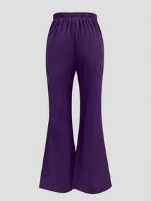 Conjunto de uniforme de pijama médico con top de cuello en V de manga corta y pantalones con abertura en la pierna, con bolsillos, para enfermería, veterinaria, hospital o cuidados privados, primavera - Morado Violeta - Ver 8