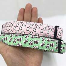 Collier pour chien mignon avec motif panda, colliers pour chiens réglables avec pendentif pour animaux de compagnie de petite, moyenne et grande taille comme Pit Bull/Bouledogue/Carlin/Husky