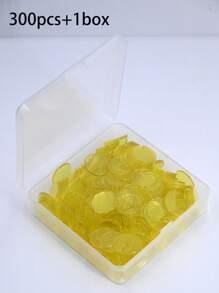 300pcs Clear Bingo Markers, Bingo Chips Game Tokens, 19mm/0.75 Inch Diameter, PVC, Bulk, Raffle Tickets, Bingo Dogs, Lottery Tickets, Bingo ChiMonopoly,Bingo And Friends,Game Chips