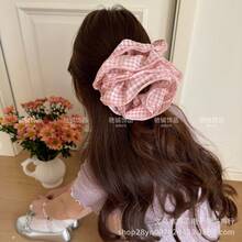 Elastics & Ties - Pink Checkered Hair Band - View 1