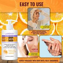 Vitamin C Body Lotion For Face, Neck, Hands And Body - Brighten Dull Skin, Reduce The Appearance Of Dark Spots, Long-Lasting Hydration, Improves Skin Texture - Suitable For All Skin Types