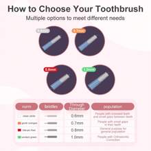 Super deer Super Deer L-Type 0.6/0.7mm Interdental Brush Bristle Interdental Tooth Brushes Cleaning Between Teeth For Orthodonotics