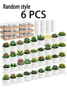 多肉仙人掌蜡烛 18 支装仙人掌茶蜡烛 - 手工制作的精致多肉迷你植物蜡烛 - 非常适合家居装饰蜡烛、节日婚礼道具和乔迁派对返校装饰、开学第一天 - 軍綠色 - 查看 18