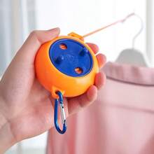 1 pièce Corde à linge portable rétractable pour extérieur, camping, hôtel, anti-dérapant, résistant au vent, accessoire de séchage de linge 10m
