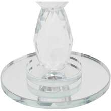 Crystal Candle Holder, Elegant 5-Arm Crystal Candelabra Candlestick Candle Holder, Multifunctional Tabletop Decoration Centerpiece For Home, Wedding, Event, Party, Festival (Clear) - Clear - View 8