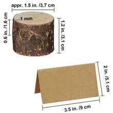 5/10pcs Wooden Log Memo Clips - With Wooden Clips, Wooden Bark, Memo Clips, Natural Wooden Log Memo Holders And Wedding Log Pattern Clips,Back To School,School Supplies