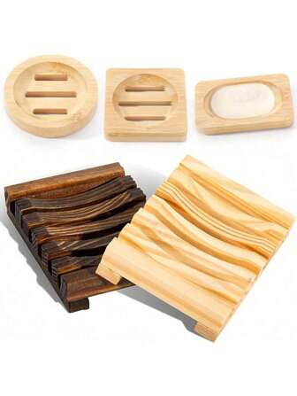 1 件复古风格竹/木炭肥皂盒，创意肥皂架家居浴室装饰秋季装饰返校