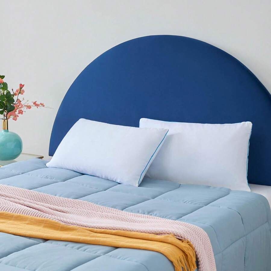 Two Pack Shredded Gel Memory Foam Pillow – Cooling Bed Pillow – Side, Stomach, And Back Sleepers – Pack Of 2 – Queen White