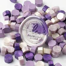 100pcs Colored Wax Beads, Cheap Pearlescent Bulk Nontoxic Vintage Seal Wax Beads Set,Back To School,School Supplies
