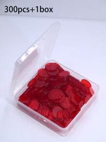 300pcs Clear Bingo Markers, Bingo Chips Game Tokens, 19mm/0.75 Inch Diameter, PVC, Bulk, Raffle Tickets, Bingo Dogs, Lottery Tickets, Bingo ChiMonopoly,Bingo And Friends,Game Chips