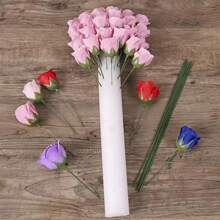 1/2/4/6 piezas de espuma floral blanca premium 40cm x 5cm - Base para arreglos florales de boda DIY, esponja cilíndrica sólida, para arreglos florales, tubos de espuma de poliestireno, para modelado y manualidades DIY, decoraciones para eventos y fiestas