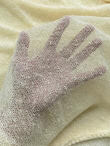 Women's Loose Batwing Casual Beach Cover-Up, Summer - Yellow - View 7