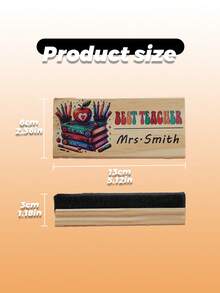 Customized Personalized Teacher Whiteboard Erasers, Customized Teacher Appreciation Gifts, Kindergarten Teacher Name Gifts, Customized Teacher Name Erasers, Personalized Whiteboard Chalk Erasers, Unique Back-To-School Office Decorations, Teacher Appreciation Gifts. - Blackboard Eraser - View 3