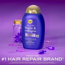 OGX Thick &Amp; Full + Biotin &Amp; Collagen Volumizing Conditioner, Nutrient-Infused Conditioner With Vitamin B7 Biotin Gives Hair Volume &Amp; Body For 72+ Hours, Sulfate-Free Surfactants, 13 Fl. Oz - 13 Fl Oz (Pack Of 1) - View 3