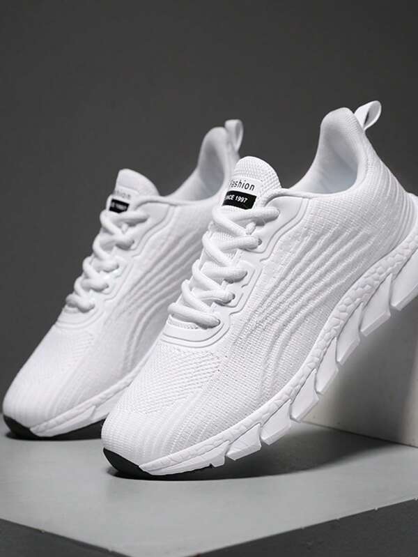 Nuevos tenis de moda casuales para mujer con suela de EVA ligera, de tela de punto transpirable para uso al aire libre, apropiados para primavera/verano/otoño/invierno