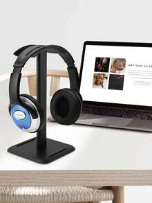 多功能电脑耳机支架头戴式游戏耳机支架铝合金万向支架桌面简约网吧电竞耳机展示架收纳 - 彩色 - 查看 5