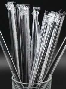 10/50/100/200 Pcs Colorful Plastic Straws, Multi-Color Drinking Straws, Long Coffee Straws, Cocktail Party Straws, Water Bottle Straws, Beverage Mixers, Straws Are Suitable For Home, Kitchen, Party, DIY Production