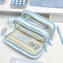 Bolsa para lápis multicamadas de grande capacidade Three Puppies, estojo para lápis multifuncional e altamente atraente para estudantes