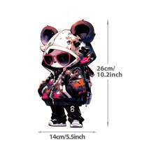 Pegatinas de estampado por transferencia de calor con diseño de estampado animal de estilo hip hop callejero para prendas de vestir, almohadas, toallas, carpas, decoración DIY, manualidades, vinilo, plancha, lavable, resistente al desteñido