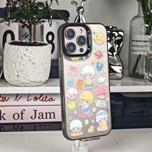 Suitable For IPhone 16/15/14/13/12/11 Pro. Cute Cartoon Character Sticker - Style Collage With "DIMOO PARTY" Motif - Themed Design. Fashionable And Beautiful Protective Case Using PC Material. Ideal Gifts For Family, Friends, Kids, Birthday,Spring, Holiday, Boyfriends, Girlfriends, Valentine's Day.