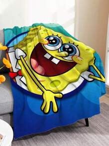 SPONGEBOB SpongeBob Schwammkopf Cartoon Digital Klimaanlagen Steppdecke ist bequem und weich als Badetuch
