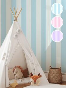 SUPSTICKER 1pc Minimalist Colorful Striped Pattern Wall Sticker, Self-Adhesive Easy To Clean Waterproof Removable And Reusable, Home Decor Wallpaper Applicable To Kitchen, Bathroom, Bedroom, Living Room, Cabinets, Wardrobes, Stairs, Doors And More Scenarios Wall Paper Wall Stickers Room Decor Wall Decor Living Room Decor