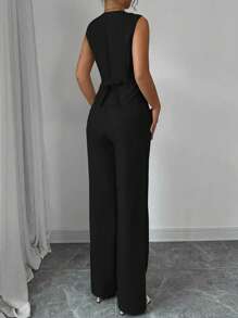 Women's Elegant Casual Fashion Office Commute Business Suit Waistcoat