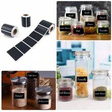 120 Pcs Detachable Black PVC Chalkboard Labels With White Chalk Marks - Color Coded For Easy Organization, Ideal For Classrooms And Offices, Classroom Organization | Chalk Marks | PVC Material