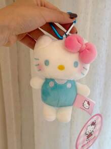 Sanrio 1pc Hello Kitty Plush Doll Keychain, Cute Bag/Car Charm, Gift For Girlfriend,For School Supplies,Back To School