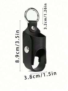 1Pc Outdoor Portable Mini Cough Spray Bottle Holster, Cough And Asthma Single Inhaler PU Leather Case At Night, And Carry On Medicine Bottle Storage Bag, Unisex Casual Keychain Pouches For Asthma Inhaler And Cough Syrup Bottle Bracket, Portable Protective Camping Travel Organizer Pouch, Lightweight And Convenient For Going Out (Inhaler Not Included) - Multicolor - View 10