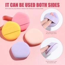 Esponja de Base, Esponja Blender para Líquido, Crema y Polvo, Paquete de 4 Esponjas de Maquillaje Multicolores - Macarrón - Ver 11