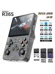 R36S Portable Console +15,000 Games Video Game 64g 3.5-Inch IPS Screen