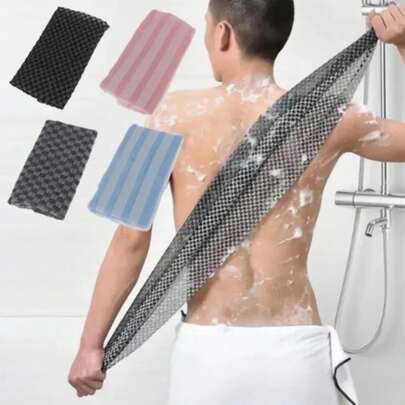 Toalla de Baño de Nylon Japonesa para Frotar, Cepillo para la Espalda, Toallas Exfoliantes, Esponja de Ducha, Accesorios de Baño