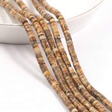 Pierres naturelles de 4x2 mm - Howlite, Agate, Quartz, Jaspe. Perles en forme de cylindre tube pour la fabrication artisanale de bracelets, colliers et accessoires de bijouterie DIY pour femmes