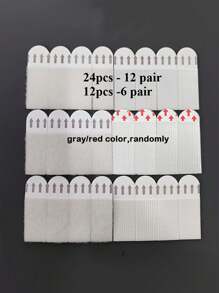 12/24pcs, No Drilling Required Hanging Picture Strip - Double-Sided Removable Wall Hooks, Suitable For Picture Frames And Artworks, Waterproof Paste Installation Label