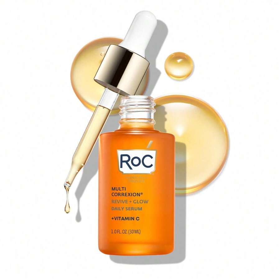Multi Correxion Revive + Glow 10% Active Vitamin C Serum For Face, Daily Anti-Aging Wrinkle And Skin Tone Skin Care Treatment, Brightening Serum, 1 Fluid Ounce - Orange - View 1