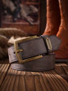 1条男士PU皮腰带，适合休闲、商务、夏季送礼，也适合学校休闲、商务场合、送给男友、丈夫、父亲等男士的礼物，日常佩戴，时尚百搭，适合青少年、户外、度假、运动、旅行、街头、波西米亚风、复古秋季、万圣节等秋冬季配饰，适合青少年、青年、男士，休闲、户外、运动、度假、毕业礼物、生日礼物、日常佩戴。