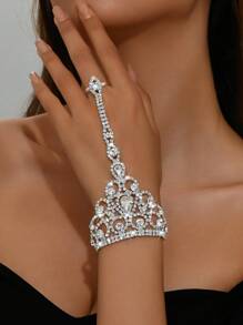 Fashionable Diamond Encrusted Bracelet, Suitable For Weddings, Parties, Latin Dance, Formal Events And Casual Wear