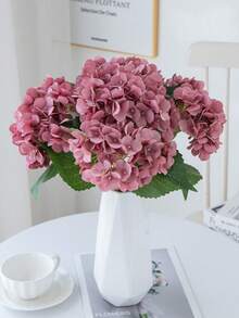 1/3 件人造花康乃馨花束绣球菊花情人节礼物生日派对装饰婚礼花篮新娘手捧花家居装饰餐厅卧室窗台花瓶装饰新年装饰户外花园开学季