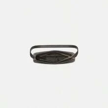 Kate Spade Bolso de hombro de piel negra para mujer, tipo clutch, tipo hobo, con cierre de cremallera.
