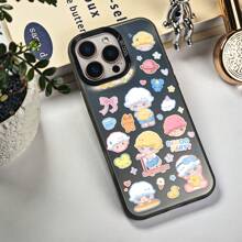 Suitable For IPhone 16/15/14/13/12/11 Pro. Cute Cartoon Character Sticker - Style Collage With "DIMOO PARTY" Motif - Themed Design. Fashionable And Beautiful Protective Case Using PC Material. Ideal Gifts For Family, Friends, Kids, Birthday,Spring, Holiday, Boyfriends, Girlfriends, Valentine's Day.