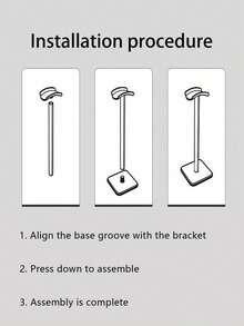 1pc Headphone Stand For Headset Gaming, Desktop, Cable Organizer - Multicolor - View 7