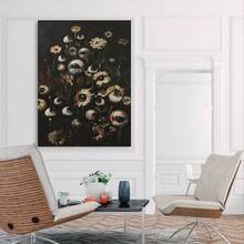 Framed 1PC Room Decor Gothic, Weird, Eye Poster Wall Decoration Art Canvas Print Poster Suitable For Aesthetic Room Decoration, Bedroom Decoration And Bathroom Decoration - Framed - View 4