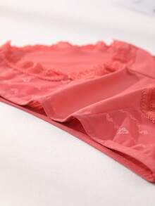 4 PCS Women's Lace Milk Silk Splicing Panties Low Waist Comfortable Briefs - Multicolor - View 8