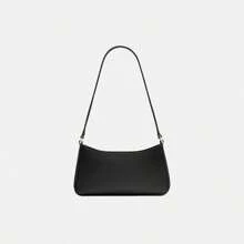 Kate Spade Bolso de hombro de piel negra para mujer, tipo clutch, tipo hobo, con cierre de cremallera.